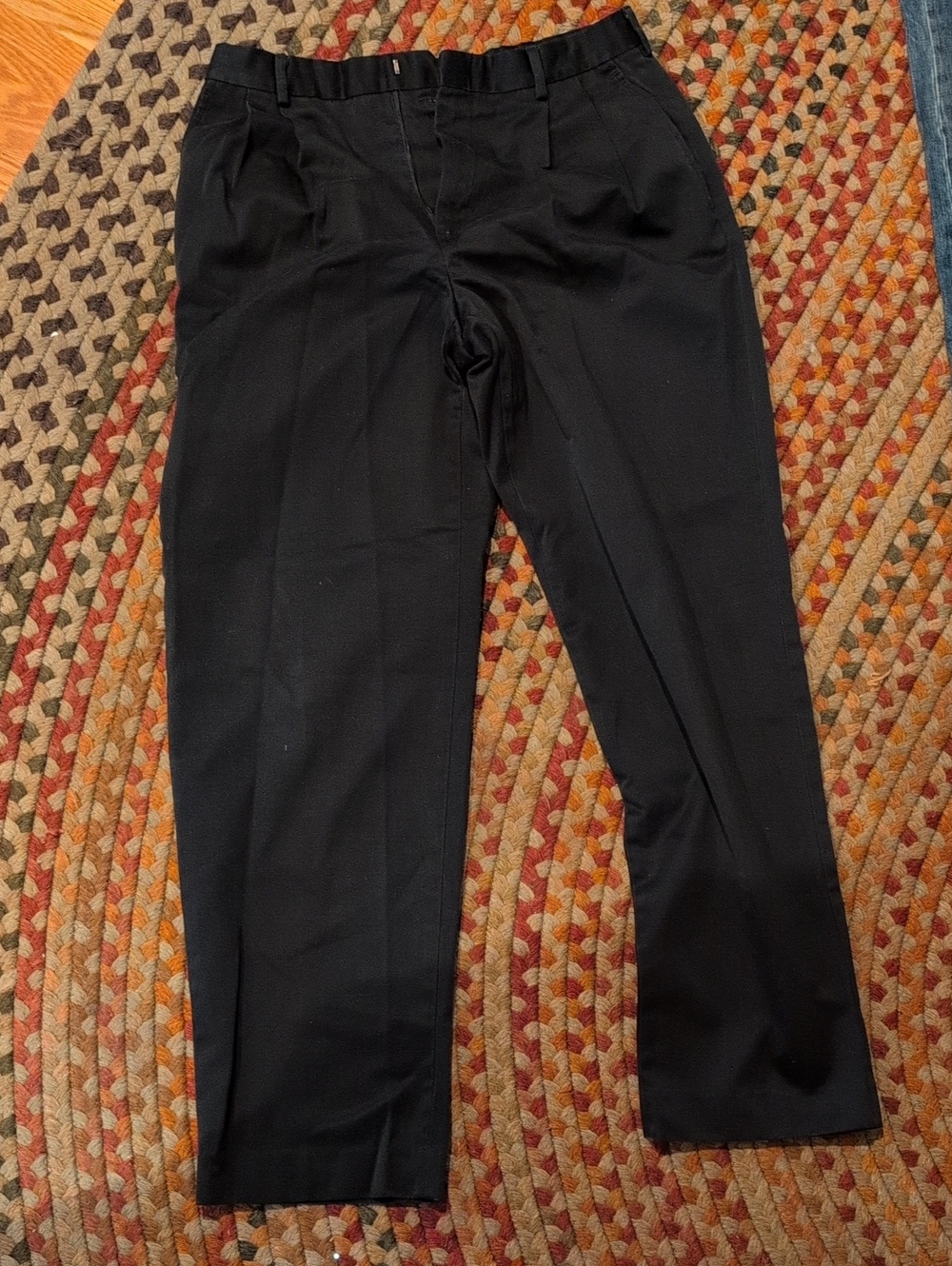 Lands' End Men's Black Dress Trousers